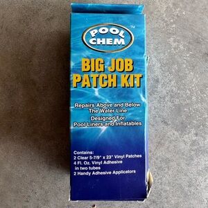 Swimming Pool Vinyl Liner Adhesive Repair Patch Kit - Works Above & Below Water